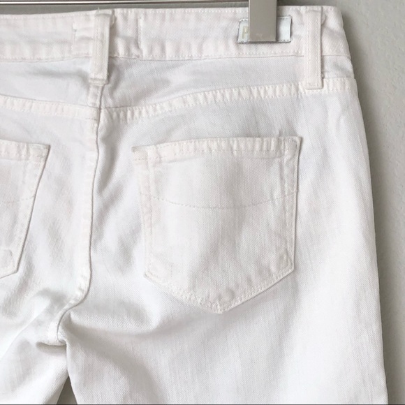 SUMMER CLOSEOUT ☀️ \Paige\• Bermuda Cutoff Shorts in Optic White - Picture 11 of 16